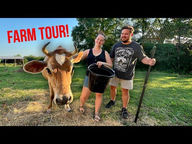 Daily Bumps Homestead Farm Tour 2024!   (All Our Animals)