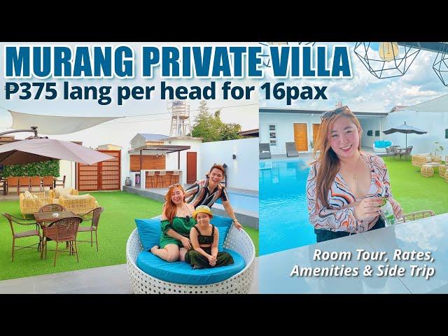 MURANG PRIVATE VILLA ₱375 Per Head Lang! Room Tour & Side Trip | IG Worthy At Sulit Sa Amenities Pa