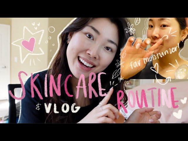 morning/night skincare routine + vlog (day in my life) :) 