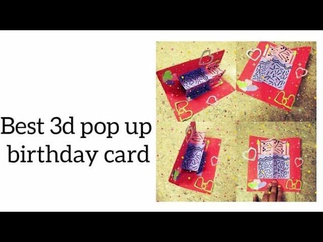 1. The best and easy 3d pop up birthday card