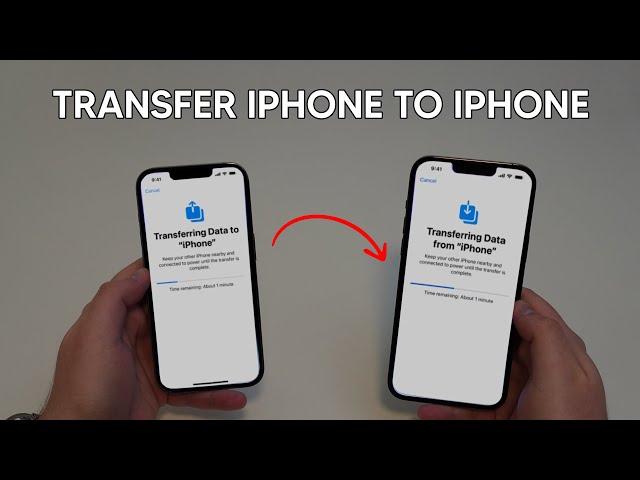 How to Transfer ALL DATA from old iPhone to new iPhone (No Backup!)