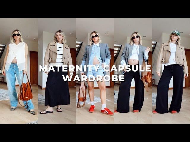 BUILDING A MATERNITY CAPSULE WARDROBE | Stylish Pregnancy Outfit Ideas