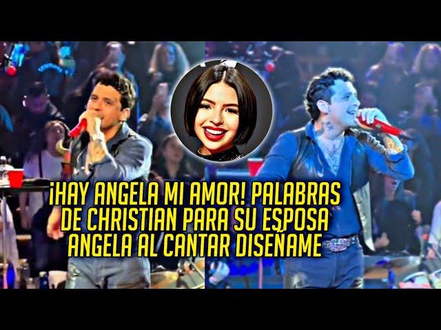 CHRISTIAN LE DEDICO "DISEÑAME" A SU ESPOSA ANGELA EN EL PALENQUE DE PACHUCA