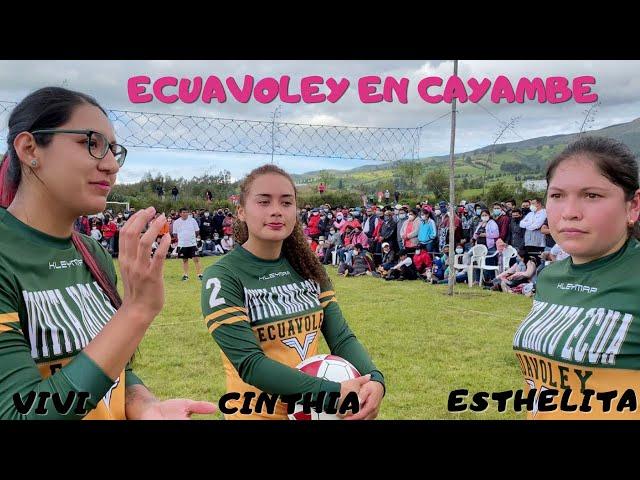 PARTIDAZO DE ECUAVOLEY EN CAYAMBEMUJERES vs HOMBRES |VIVI-CINTHIA-ESTHELITA vs HNOS. ULCUANGO|