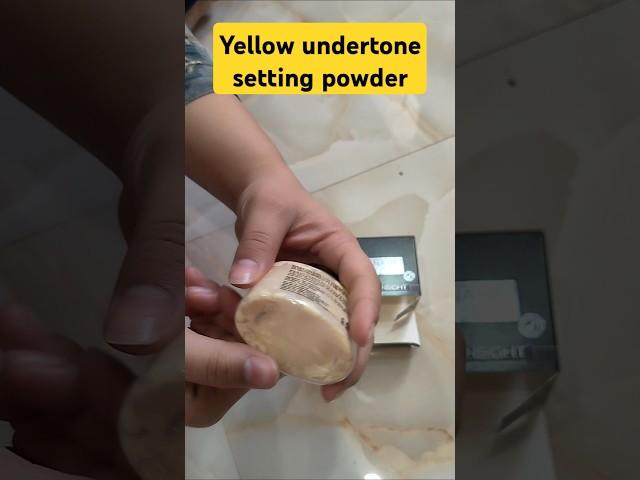 Affordable yellow undertone setting powder #makeup