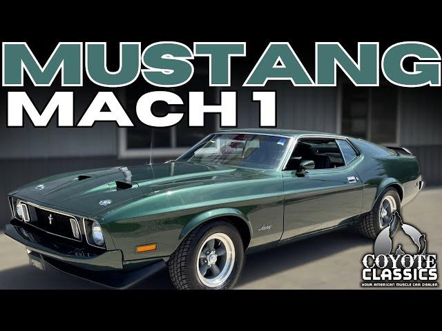 Very Nice 1973 Mustang Mach 1 $42,995 for Sale at Coyote Classics
