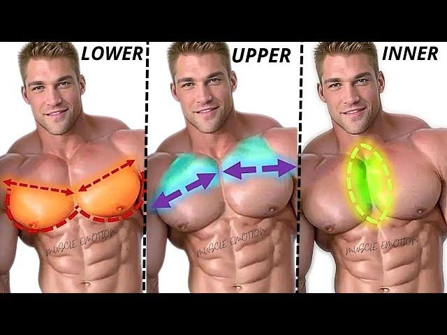 TOP 5 INNER, LOWER AND UPPER CHEST WORKOUT WITH DUMBBELLS  AT HOME OR GYM