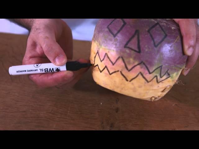 How To Carve a Traditional Halloween Turnip