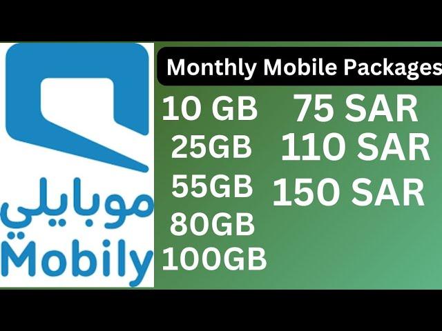 Mobily KSA internet packages with calls and social media data for monthly