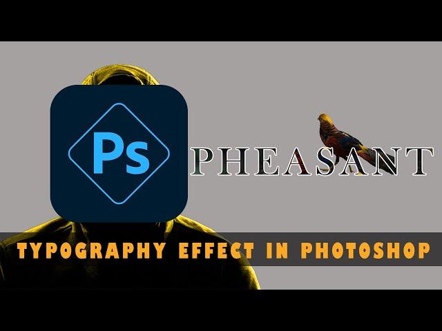 Typography Poster Design in Photoshop | Masking Effect Tutorial | Create typography text effect 2024