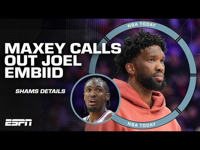 JOEL EMBIID LATE FOR EVERYTHING?!  Tyrese Maxey called him out in meeting, per Shams | NBA Today