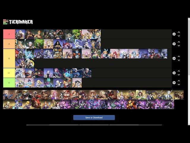 Mobile Legends Adventure Tier list now that i am out of Mid Game