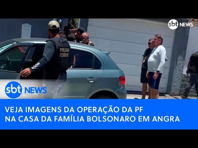 Veja imagens da operação da PF na casa da família Bolsonaro em Angra