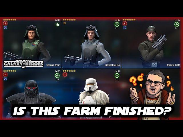 When Is Your Farm Complete in Star Wars Galaxy of Heroes??