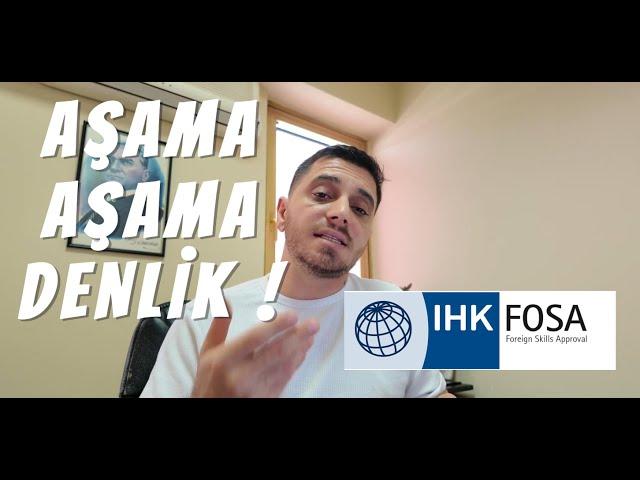 "Almanya'da Meslek Denklik Başvurusu: İHK FOSA ile Adım Adım Rehber" AŞAMA AŞAMA DENKLİK