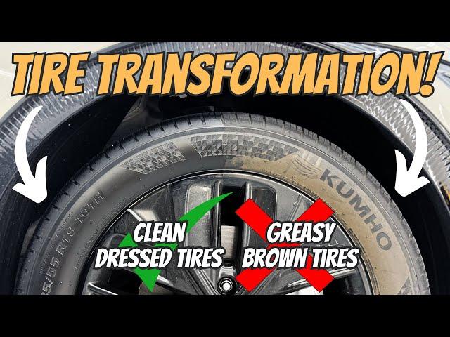 Avoid THIS To Keep Your Tires From Turning Brown. The Proper Way To Clean And Dress Tires!