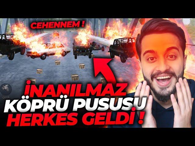 HAYATIMIN EN İYİ KÖPRÜ PUSUSUNU YAPTIM! TÜM HARİTA GELDİ!  Pubg mobile