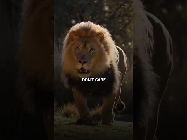 Don't Care~| Lion attitude status | Whatsapp status #shorts #motivation #viral