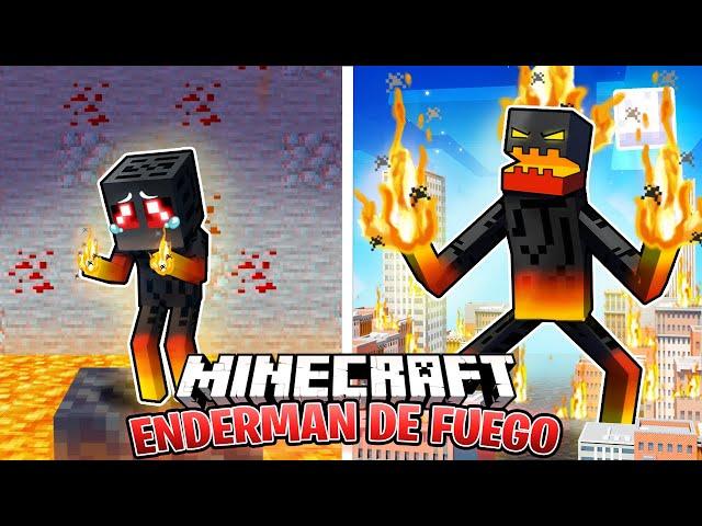 ¡Sobreviví 100 DÍAS como un ENDERMAN DE FUEGO en Minecraft!