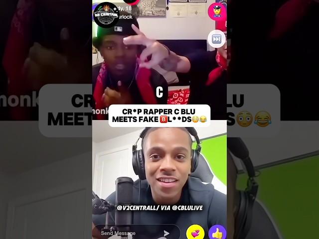 C Blu Meets Fake ️l**dz #cblu #rapper