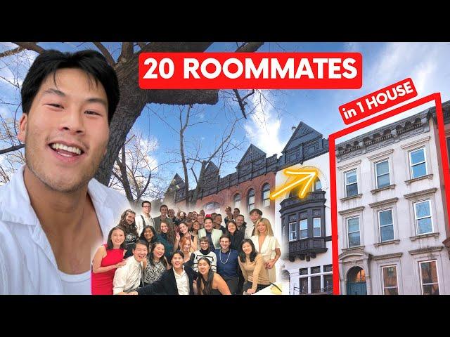 Inside a 20 Roommate Townhouse, Coliving in NYC (my experience...)