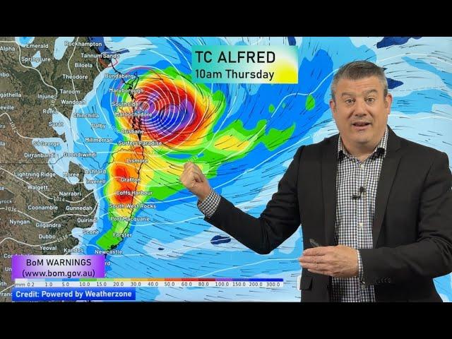 Cyclone Alfred: Monday update as Brisbane, SE Qld, NE NSW prepare for direct hit