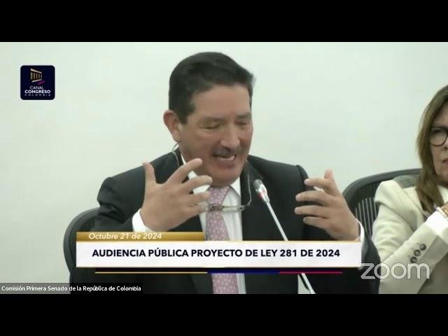 Audiencia Publica PL 281 de 2024 Senado ( 21- Oct -2024)