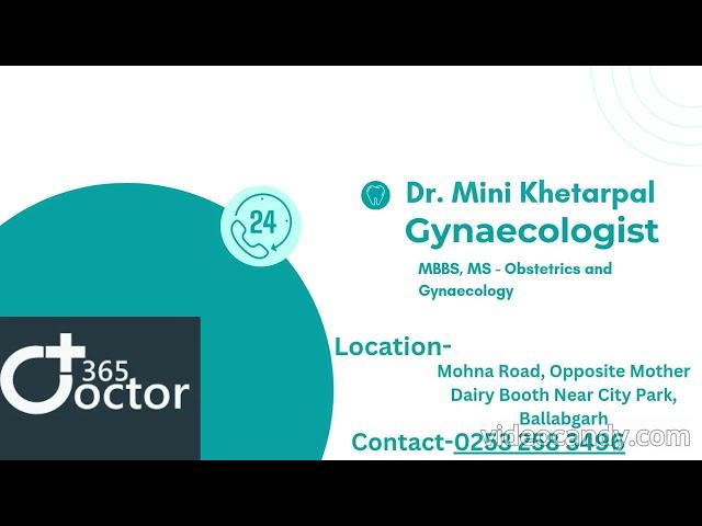 Top Gynecologist in Faridabad - 365Doctor