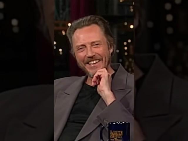 Christopher Walken interview Late Show with David Letterman talking about hair #christopherwalken