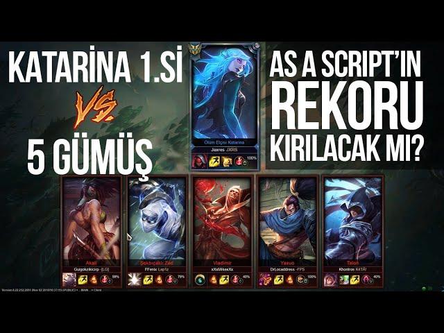 PLAYZ USTASI 2018 TR Katarina 1.si vs 5 Gümüş | LOL PİT