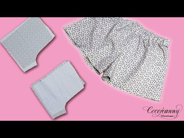 반바지 만들기 (수정본) / 오버록 없이 옷 만들기 / 반바지 무료패턴 / DIY Shorts / Free pattern