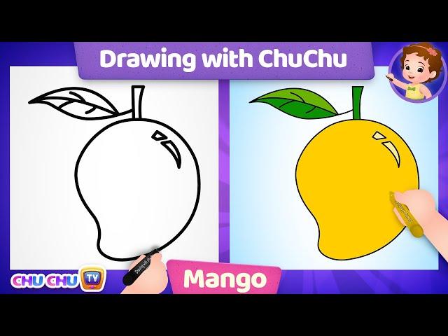 How to Draw a Mango? - More Drawings with ChuChu - ChuChu TV Drawing Lessons for Kids