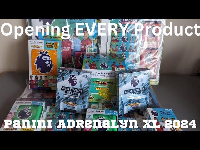 PANINI PREMIER LEAGUE ADRENALYN XL 2024 FULL BOX RIP! OPENING EVERY PRODUCT FOR THE SET! #panini