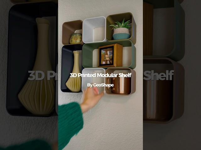 3D Printable Modular Shelf by @Geoshape on Thangs #homedecor #3dprinting