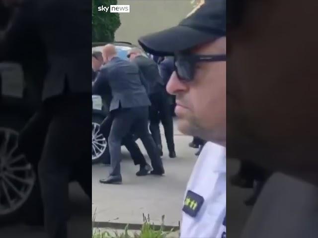 Slovakia's PM bundled into car after being shot