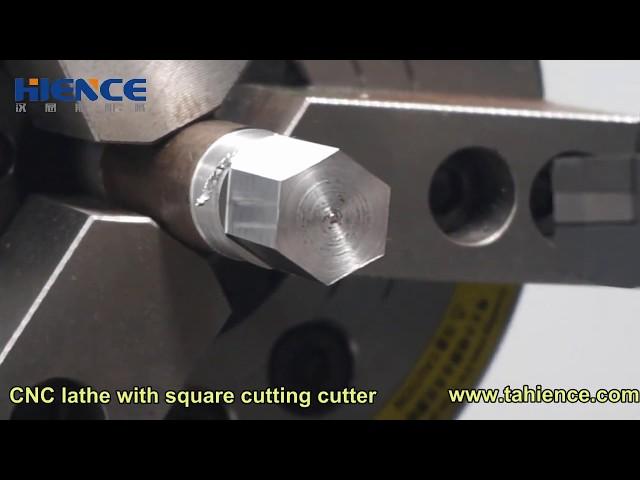 CNC lathe with square cutting