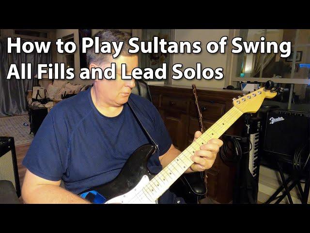 How to Play Sultans of Swing - All Fills and Lead Solos