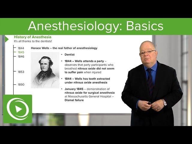 Anesthesiology: Basics – Anesthesiology | Lecturio