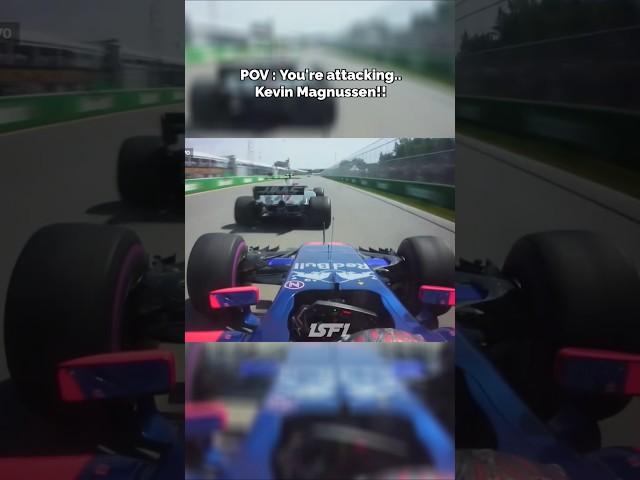 POV : You're attacking Kevin Magnussen the god of Dirty defence #f1 #f12025