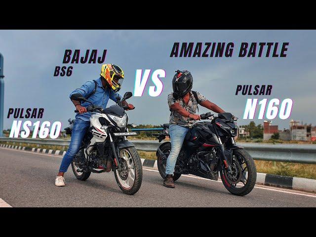 Bajaj Pulsar N160 Vs Bajaj Pulsar NS160 Ye kYa ho Gaya | Long Race | Which is Faster?