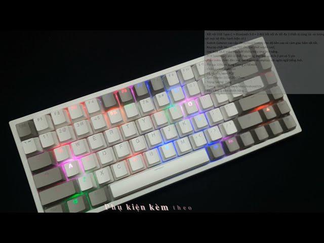 Keycool KC84 layout Gateron Brown Switch,3 modes Giá 1490k Chính Hãng bh 1 năm