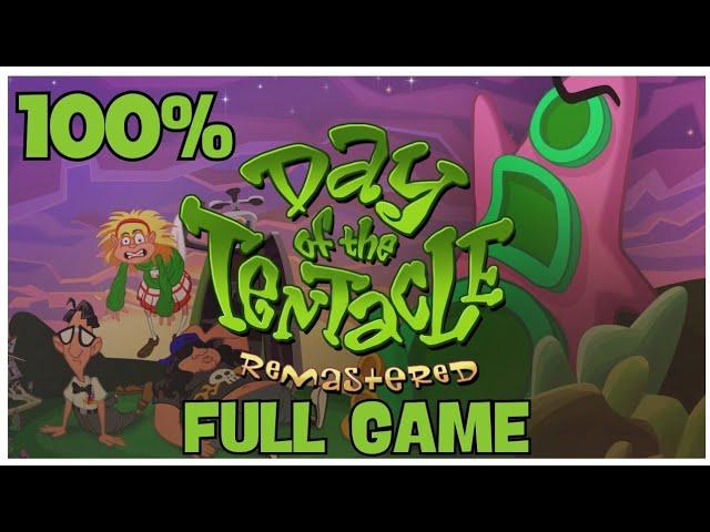 Day Of The Tentacle Remastered 100% Full Gameplay Walkthrough + All Achievements (No Commentary)