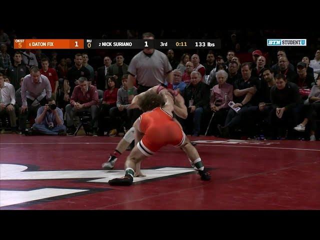 133 LBs: #6 Daton Fix (Oklahoma State) vs. #2 Nick Suriano (Rutgers) | Big Ten Wrestling