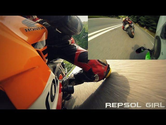 HONDA CBR 600RR | Girl  Kneedown | PURE SOUND  | REPSOL GIRL