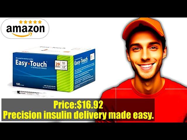 Buy  | EasyTouch U-100 Insulin Syringe with Needle, 29G 1cc 1/2-Inch (12.7mm), Box of 100