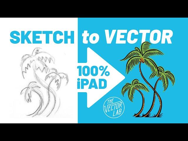 iPad Procreate Tutorial: Create VECTOR Graphics from Rough Sketches