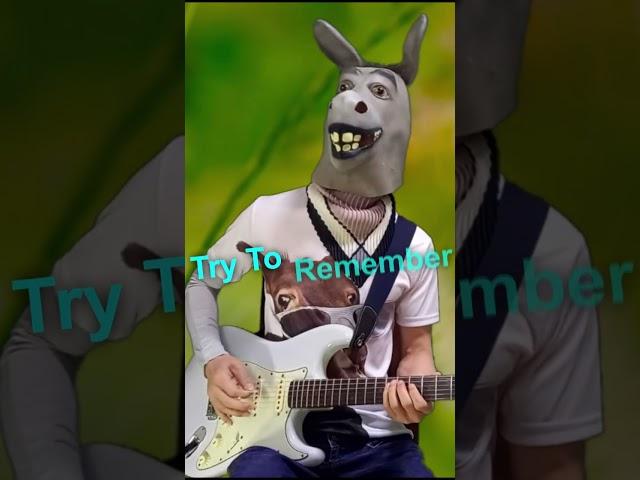 Try To Remember (The Brothers Four) Guitar Instrumental Cover by Donkey Guitar