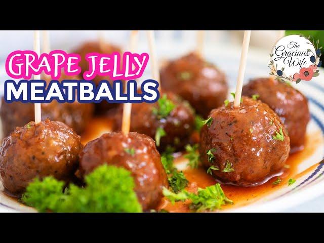 Grape Jelly Meatballs