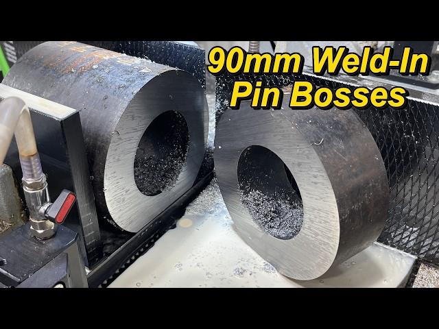 Machining 90mm Pin Bosses - SNS 379