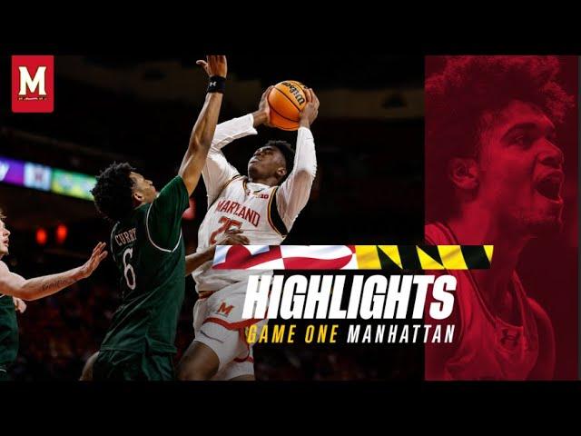 Maryland Men's Basketball Highlights | Maryland 79, Manhattan 49